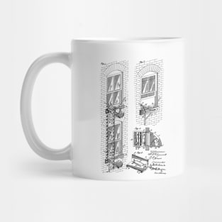 Fire Escape Vintage Patent Hand Drawing Mug